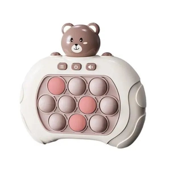 Электронная приставка консоль Quick Push Game приставка игры Pop It антистресс тик ток игрушка Bear Без бренда
