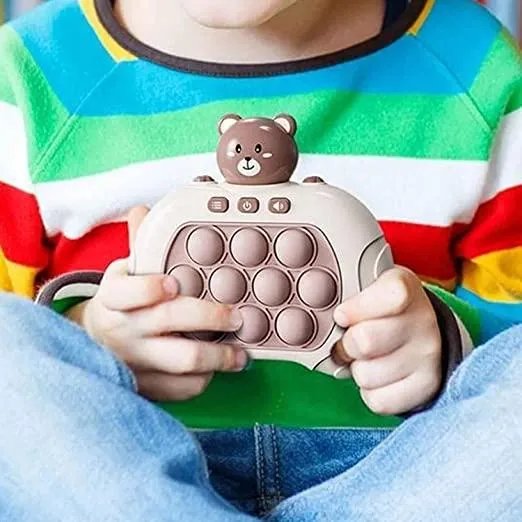Электронная приставка консоль Quick Push Game приставка игры Pop It антистресс тик ток игрушка Bear Без бренда