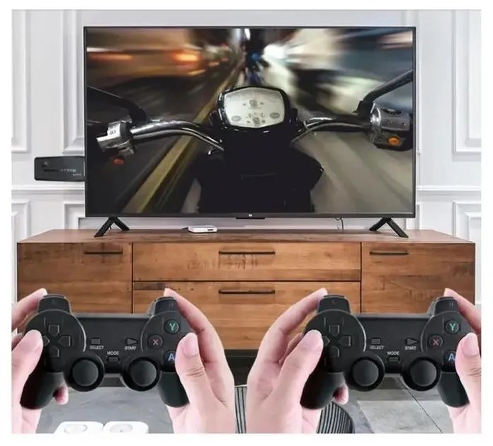 Портативная игровая консоль Game stick M8-4K HD ретро приставка 2.4G Wireless 2 джойстика беспроводных/Более 10000 встроенных игр/ 64gb/ GBA