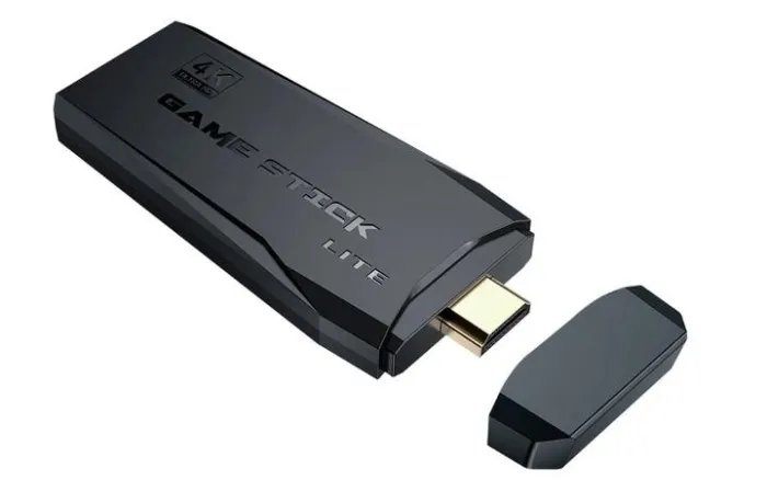 Портативная игровая консоль Game stick M8-4K HD ретро приставка 2.4G Wireless 2 джойстика беспроводных/Более 10000 встроенных игр/ 64gb/ GBA