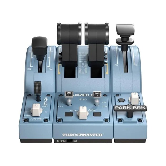Панель управления тягой Thrustmaster TCA Quadrant Add-on Airbus Edition Синий для PC