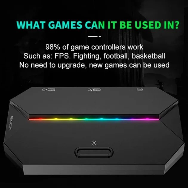 Адаптер мыши и клавиатуры BauTech G6L для Xbox PS3 PS4 Nintendo Switch чёрный (1012-280-00)