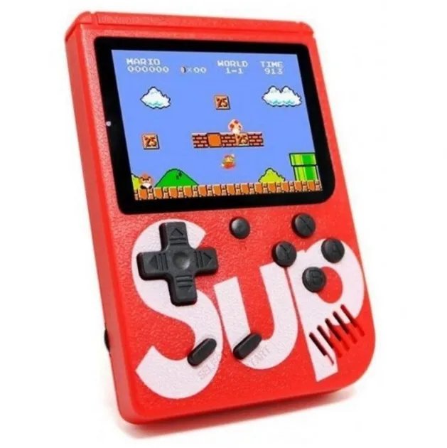 Портативная приставка Sup Game Box Игры Денди с джойстиком для второго игрока Красный