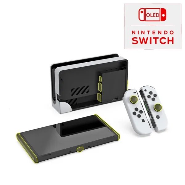 Пылезащитный комплект, накладки на стики DOBE для игровой консоли Nintendo Switch OLED / док станции NS / Joy-Con