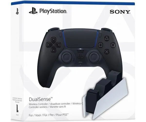 Sony DualSense (Midnight Black) + Зарядная станция Sony DualSense Charging Station