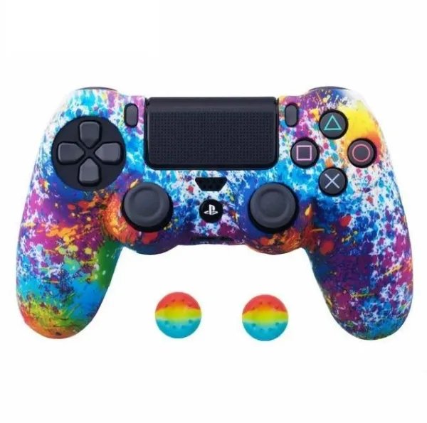 Чохол силіконовий для геймпада PS4 Dualshock 4 Art Splash