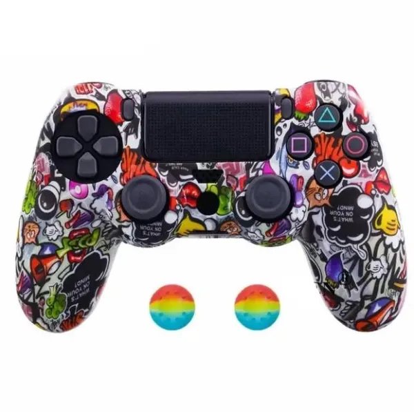 Чехол силиконовый для геймпада PS4 Dualshock 4 Graffiti