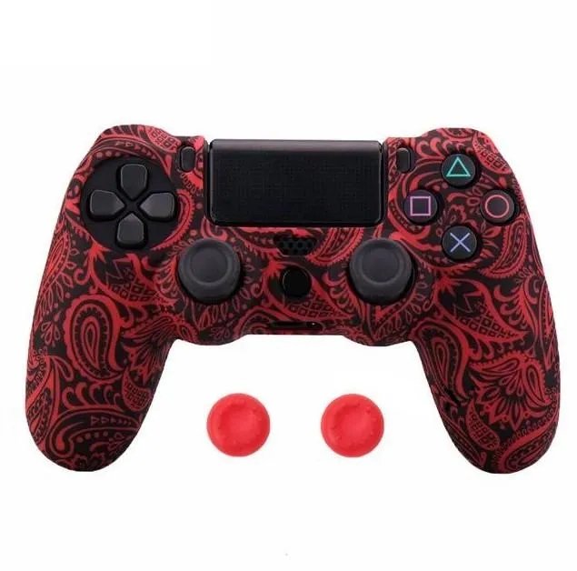 Чехол силиконовый для геймпада PS4 Dualshock 4 Red Leaf