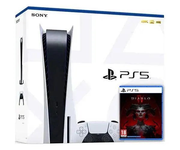 Sony PlayStation 5 White 825Gb + Diablo IV (русская версия)
