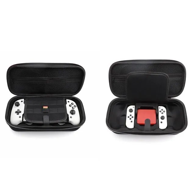 Защитный кейс-чехол и геймпад DOBE для консоли Nintendo Switch / NS OLED, слоты под игровые картриджи, USB Type-C зарядка Power Delivery (PD) контроллер, джойстик