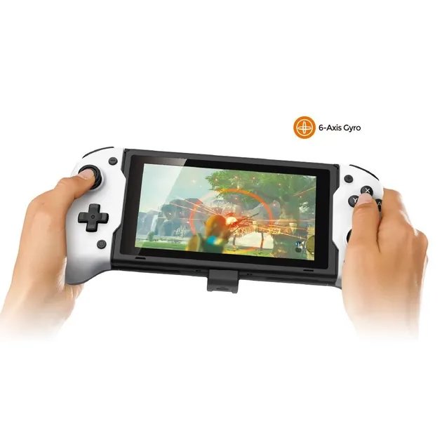 Защитный кейс-чехол и геймпад DOBE для консоли Nintendo Switch / NS OLED, слоты под игровые картриджи, USB Type-C зарядка Power Delivery (PD) контроллер, джойстик