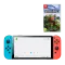 Набор Консоль Nintendo Switch OLED Model HEG-001 64GB Blue Red + Игра Minecraft Русская Озвучка