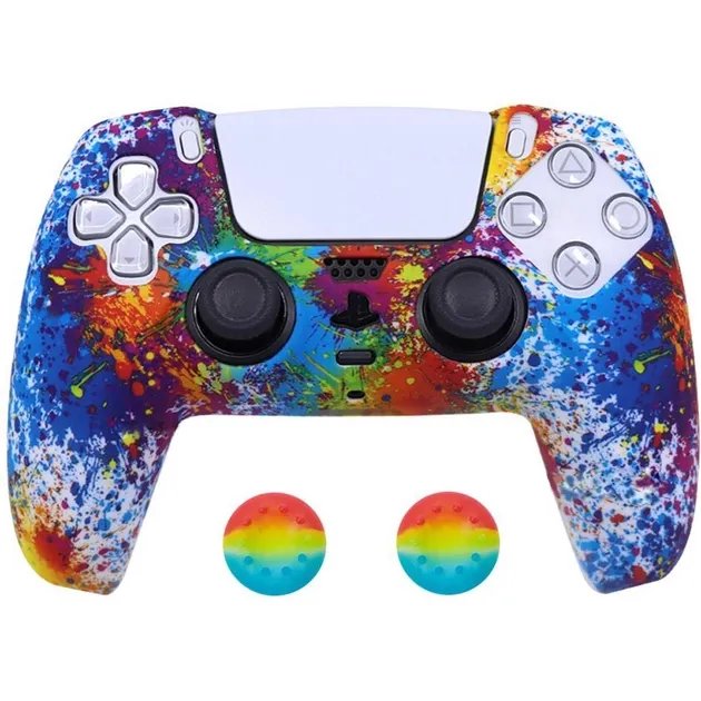 Чехол на геймпад Sony PS5 DualSense Silicone Case Art Splash [86754]