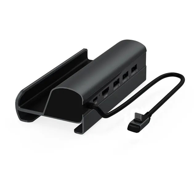 Док-станция 6 в 1 VKTECH HC86 для ASUS ROG ALLY / LAN / HDMI / USB / Black