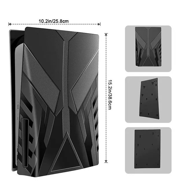 Защитный Deluxe чехол HEYSTOP для Sony PlayStation 5 Disc Edition PS5 / Black
