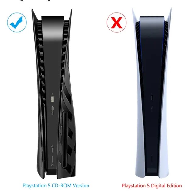 Защитный Deluxe чехол HEYSTOP для Sony PlayStation 5 Disc Edition PS5 / Black