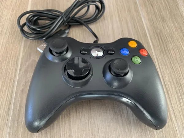 Контролер дротовий PC360 у стилі Xbox 360 джойстик геймпад BLACK без коробки тільки для ПК