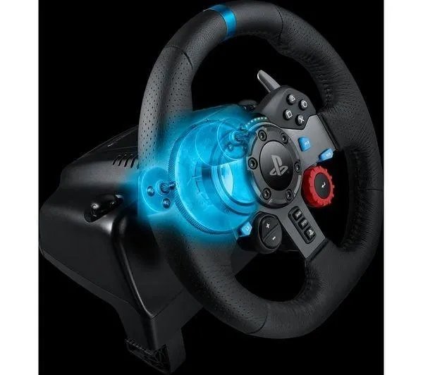Комплект Набір 3 в 1 Logitech G29 Кермо та педалі Driving Force Racing Wheel + Важіль перемикання передач Logitech G Driving Force Shifter (для PlayStation 3/4/5 та ПК)