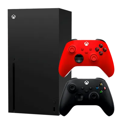 Набор Консоль Microsoft Xbox Series X 1TB Black + Геймпад Microsoft Xbox Series Pulse Red