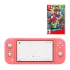 Набор Консоль Nintendo Switch Lite 32GB (045496453176) Coral + Игра Super Mario Odyssey Русские Субтитры