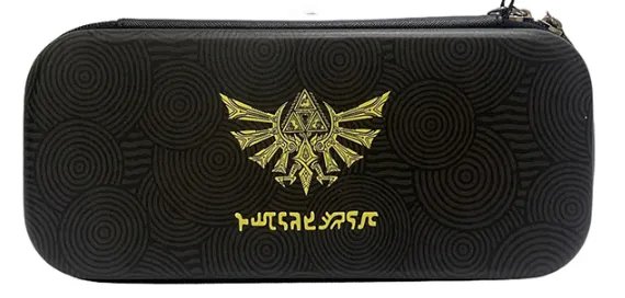 Защитный чехол сумка с рисунком Zelda Tears of The Kingdom для Nintendo Switch / OLED / Black Zelda