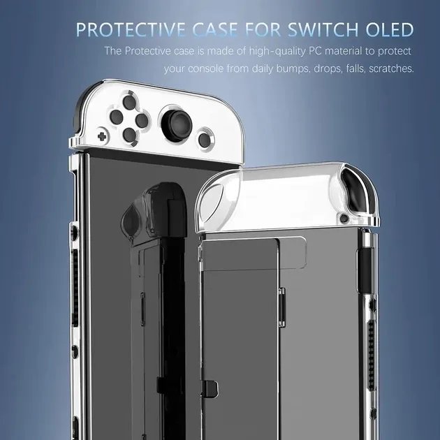 Чехол-накладка Transparent для Nintendo Switch OLED (Прозрачный)
