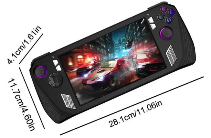 Защитный чехол бампер Rondaful для Asus ROG Ally / Black