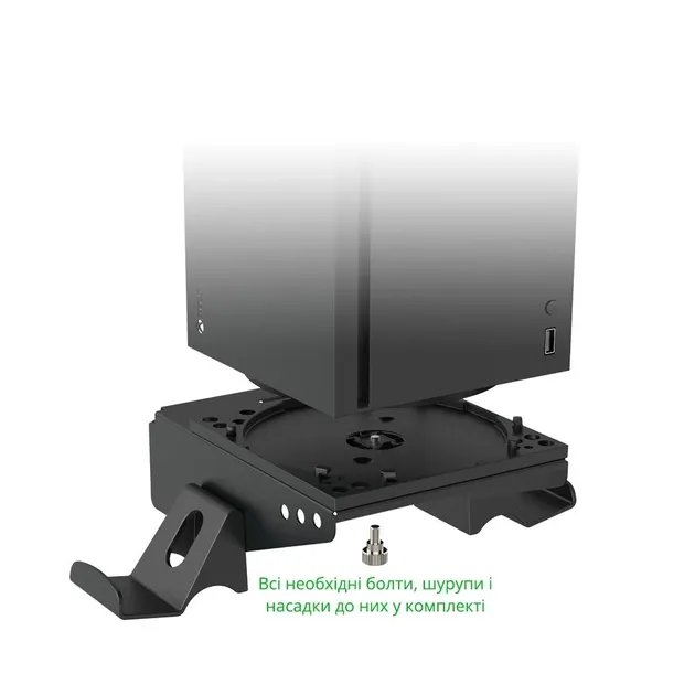 Настенное крепление DOBE для консоли Xbox Series X / геймпада Microsoft Wireless Controller / наушников Xbox Wireless Headset / держатель-кронштейн на стену