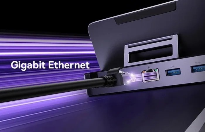 Док-станция Baseus 6в1 100W для Steam Deck|Macbook|iPad|Android (HDMI 4K/ Ethernet/ 3хUSB 3.0/ USB-C 100W)
