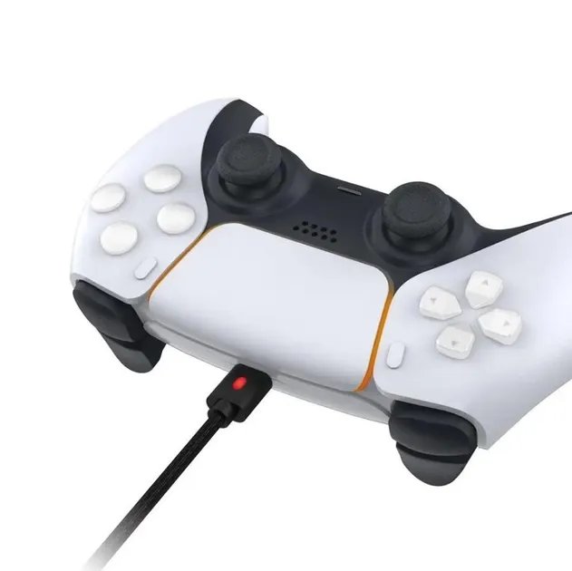 Кабель USB to Type-C для Sony PlayStation 5 (PS5) 3м з індикатором заряду, Dobe