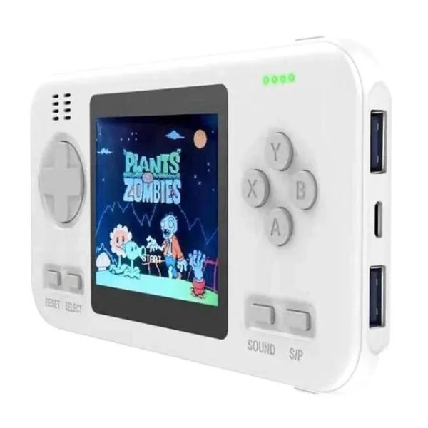 Портативная игровая ретро приставка консоль G-416 + Power Bank 8000mAh White