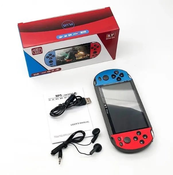 Игровая консоль PSP X7 MP5+3000 игр 4.3 дюйм | Портативная игровая приставка