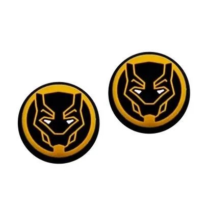Силиконовые накладки на стики Black Panther для геймпадов Sony DualShock PS4 / DualSense PS5 / Xbox Series|One (2шт., Yellow)