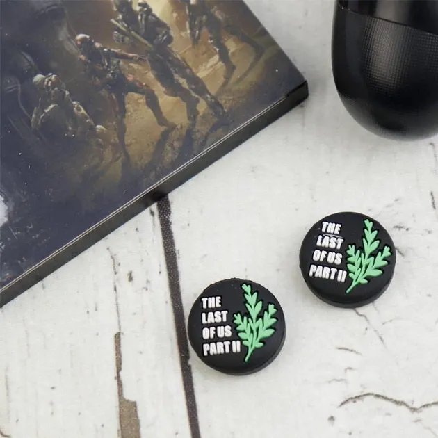 Силиконовые накладки на стики The Last of Us (Thumbstick) - 2шт для геймпада DualSense консоли PlayStation 5 (PS5/PS5 Digital Edition), DualShock PlayStation 4 (PS4 PRO/PS4 Slim/PS4 Fat)