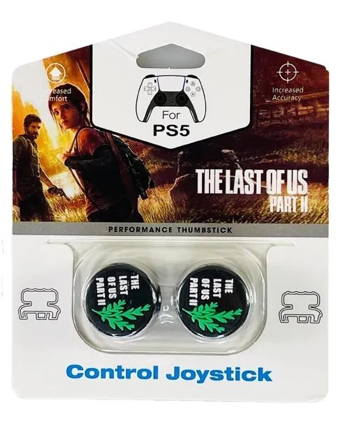 Силиконовые накладки на стики The Last of Us (Thumbstick) - 2шт для геймпада DualSense консоли PlayStation 5 (PS5/PS5 Digital Edition), DualShock PlayStation 4 (PS4 PRO/PS4 Slim/PS4 Fat)