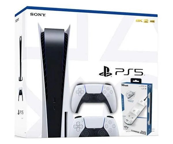 Sony PlayStation 5 White 825Gb + DualSense (White) + Зарядная станция Trust GXT251 Duo Charge Dock