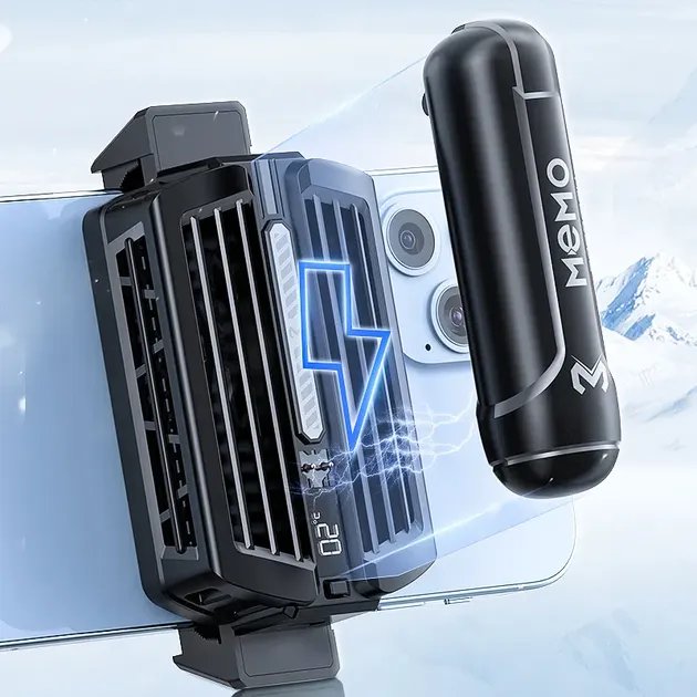 Активное охлаждение MEMO DL10 RGB для игр телефона кулер радиатор охлаждающий на смартфон вентилятор