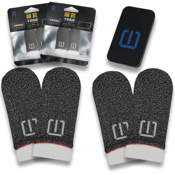 Игровые напальчники INWORLD для игры комплект 2 пары 4 шт с боксом для хранения на телефоне пабга стандоффа