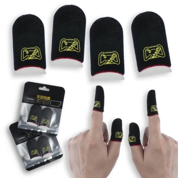 Игровые геймерские напальчники Mybuttons Carbon V1 для пабга игры на телефоне пубг pubg mobile 2 пары (4шт)