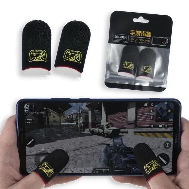 Игровые геймерские напальчники Mybuttons Carbon V1 для пабга игры на телефоне пубг pubg mobile 2 пары (4шт)
