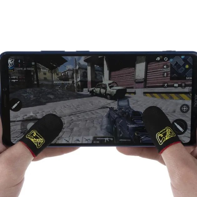 Игровые геймерские напальчники Mybuttons Carbon V1 для пабга игры на телефоне пубг pubg mobile 2 пары (4шт)
