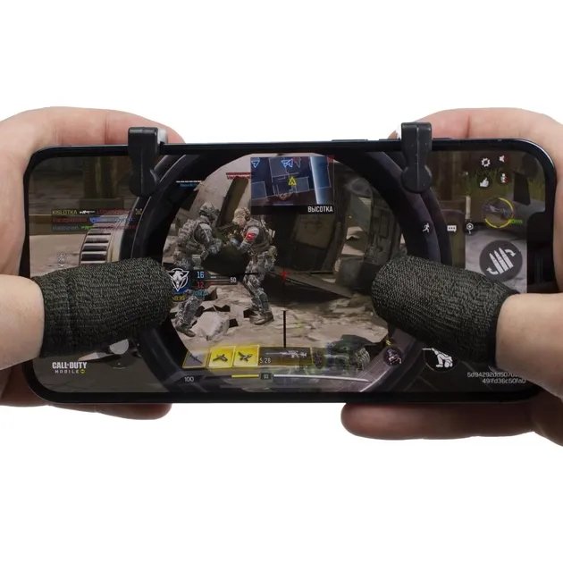 Комплект игровые триггеры CB курки напальчники для игр телефона смартфона пабг мобайл pubg mobile пубг cod