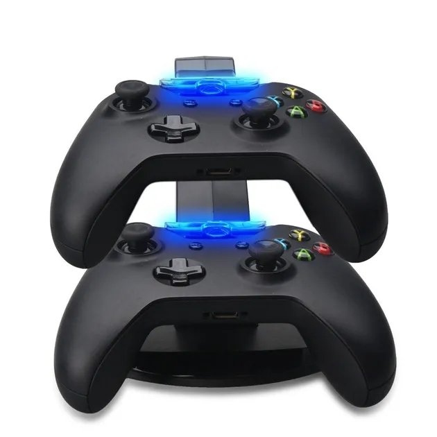 Зарядная подставка док-станция для геймпадов XBOX ONE/ONE S/ONE X на два джойстика