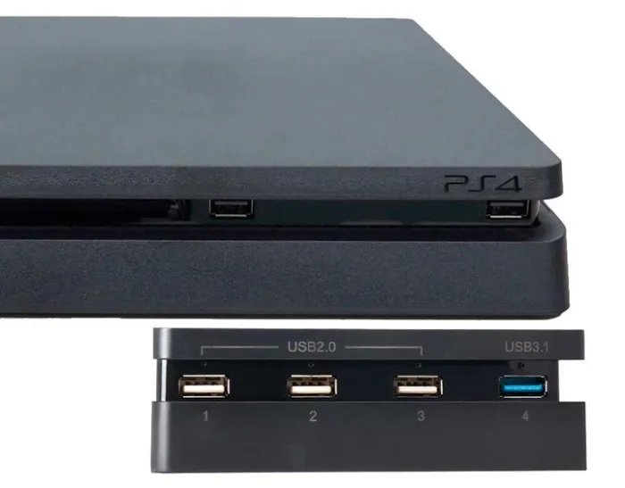 USB Hub на 4 порта USB док станція адаптер для периферійних пристроїв Dobe для PS4 Slim перехідник для Play Station 4