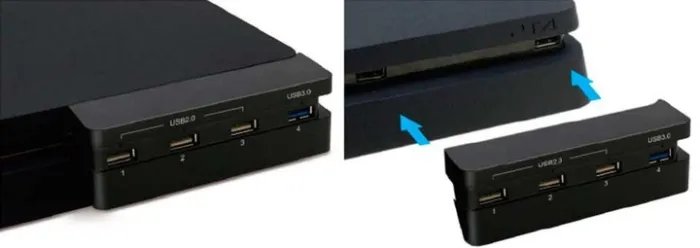 USB Hub на 4 порта USB док станція адаптер для периферійних пристроїв Dobe для PS4 Slim перехідник для Play Station 4