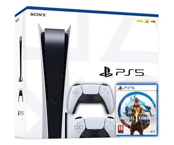 Sony PlayStation 5 White 825Gb + Mortal Kombat 1 (русская версия) + DualSense (White)