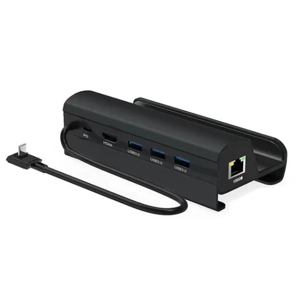 Док-станція 6 в 1 VKTECH HC86 для Steam Deck/LAN/HDMI/USB/Black