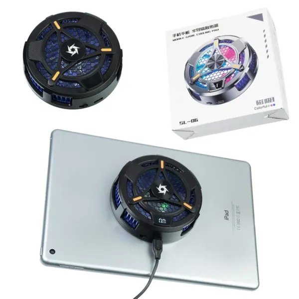 Магнитный кулер для планшета SL06 RGB 18W Type-C с элементом Пельтье