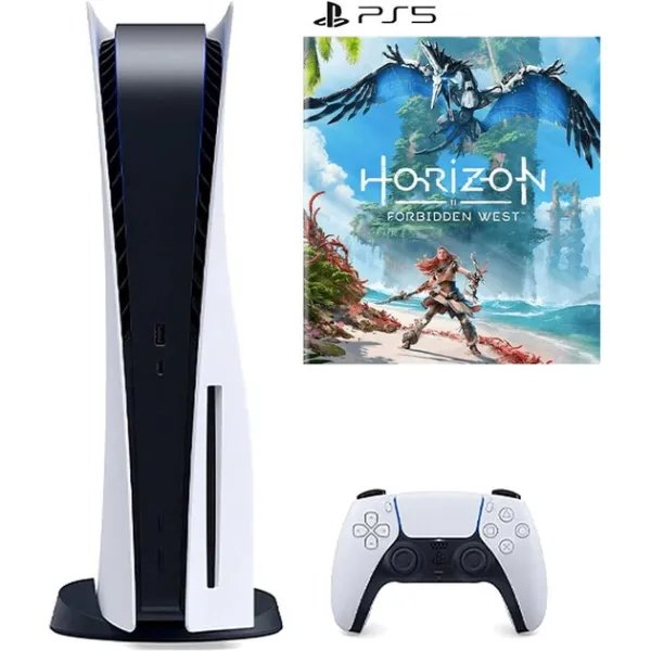 Игровая консоль Sony PlayStation 5 825GB Blu-ray Edition White + Horizon Forbidden West Bundle (ваучер на скачивание) [78552]