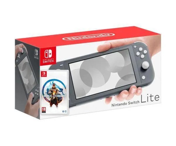 Nintendo Switch Lite Gray + Игра Mortal Kombat 1 (русская версия)